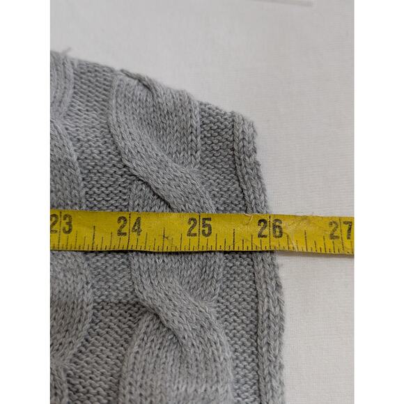 Vtge So knitted vest wmns Sz M Cotton blend meas Bust 35-36"C Back 26"EUC open - Picture 7 of 9